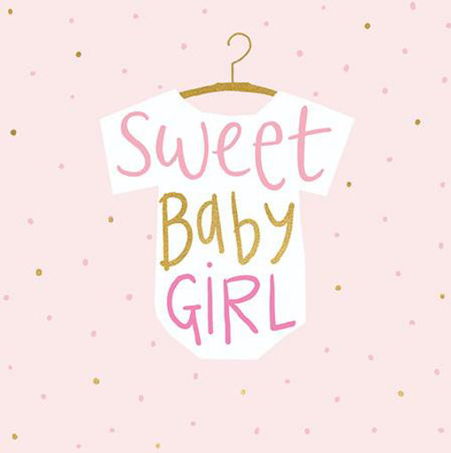 Picture of SWEET BABY GIRL CARD